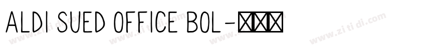 ALDI SUED Office Bol字体转换